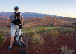 biking at the Sky Mountain Overlook in Southern Utah